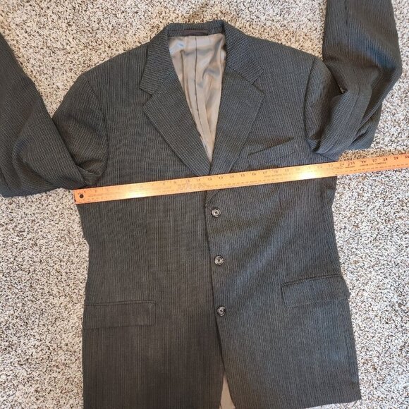Vintage JHANE BARNES Mens Blazer Sport Coat Size 44L Textured Union Made USA - Picture 7 of 8
